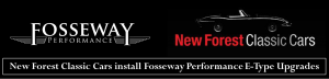 New Forest Classic Cars fit Fosseway Performnce upgrades to thier E-Type restorations